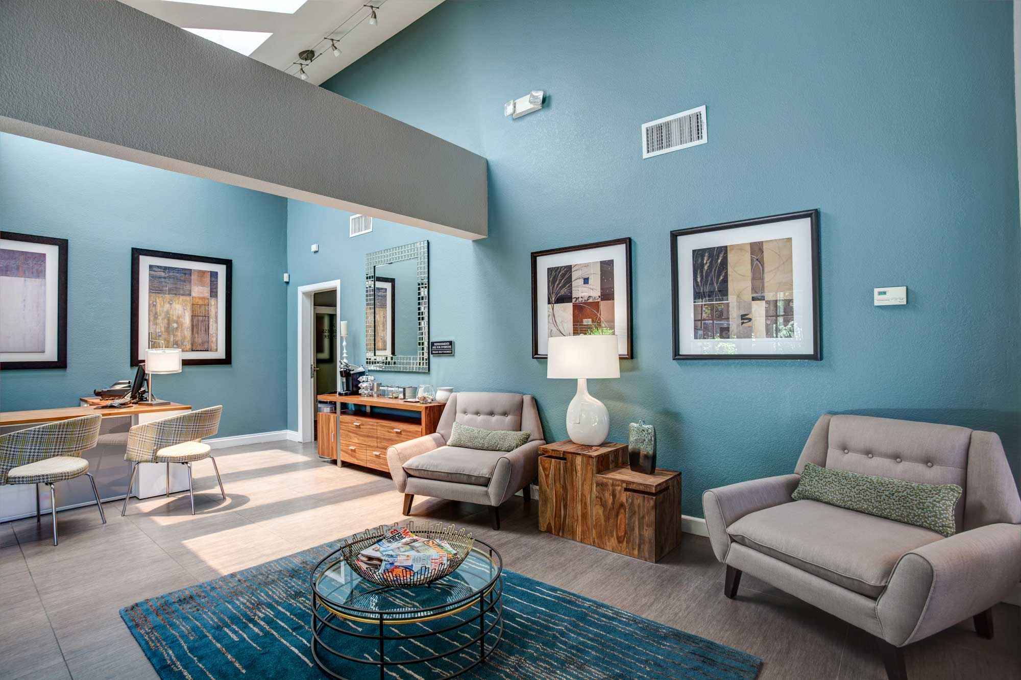 Waterstone Alta Loma Apartments leasing office sitting area